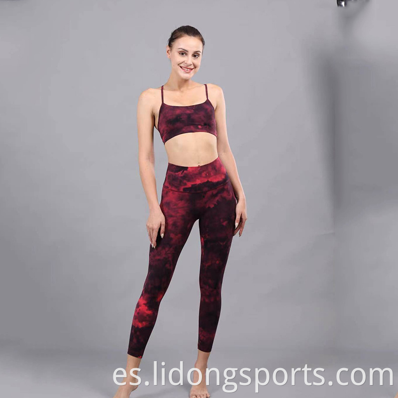 Venta en caliente telas cómodas de alta calidad Traje de yoga Traje de fitness Sets Clothing Yoga Mujeres Mujeres Ropa de yoga